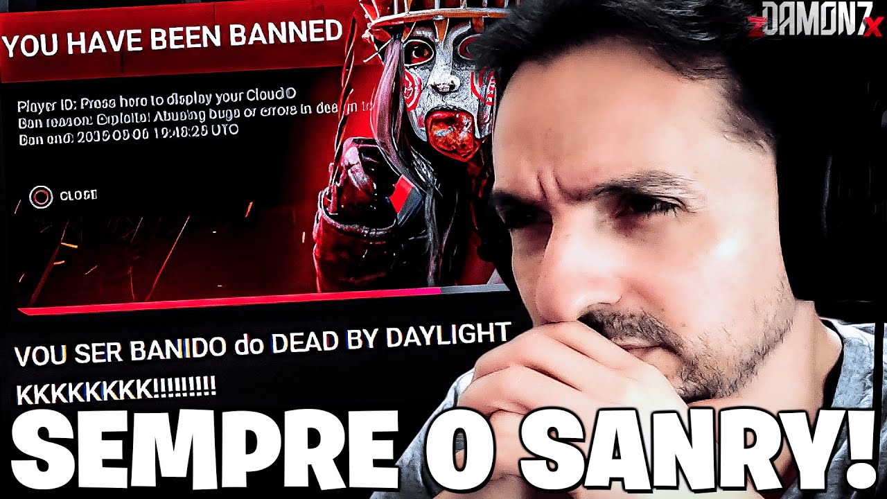 VAI SER BANIDO: OLHA O SANRY FAZENDO MERDA DE NOVO! - REACT - Dead by Daylight
