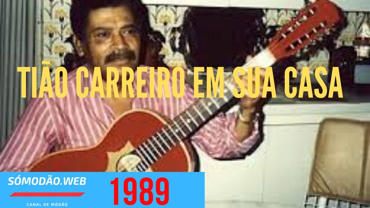 Tião Carreiro em sua casa, raríssimo.