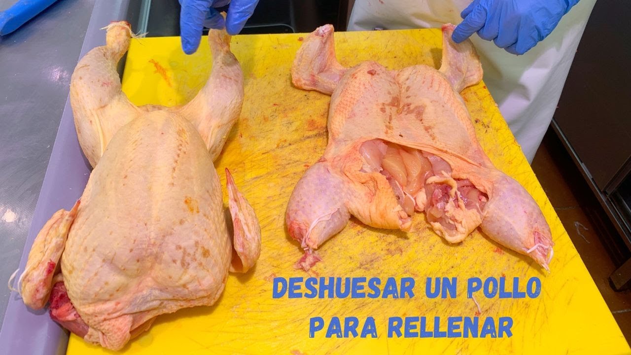 Cómo deshuesar un pollo para rellenar