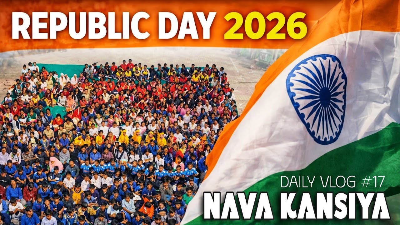 Republic Day 2026 Nava Kansiya 🇮🇳 DAY 17 🫡| #dailyvloggers #villagelife | JIMMY PRESENTS