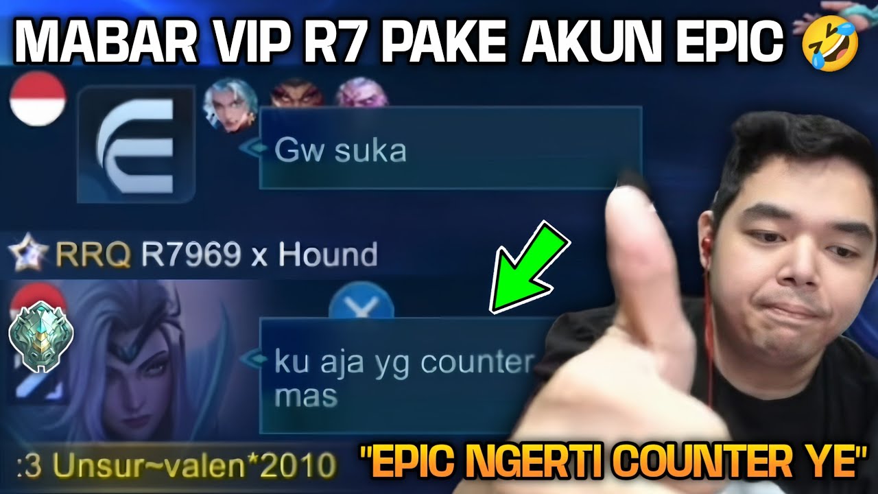 MABAR VIP R7 PAKE AKUN EPIC!! MAU NGEPRANK TTAPI DAPET TIM JAGO BANGET? 10 MENIT END 🔥