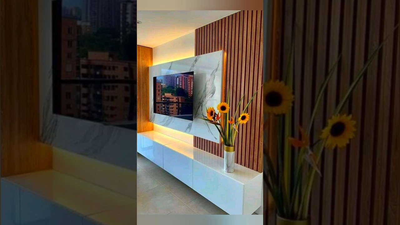 Ideas modernas para decorar paredes de la sala de estar y la de tv