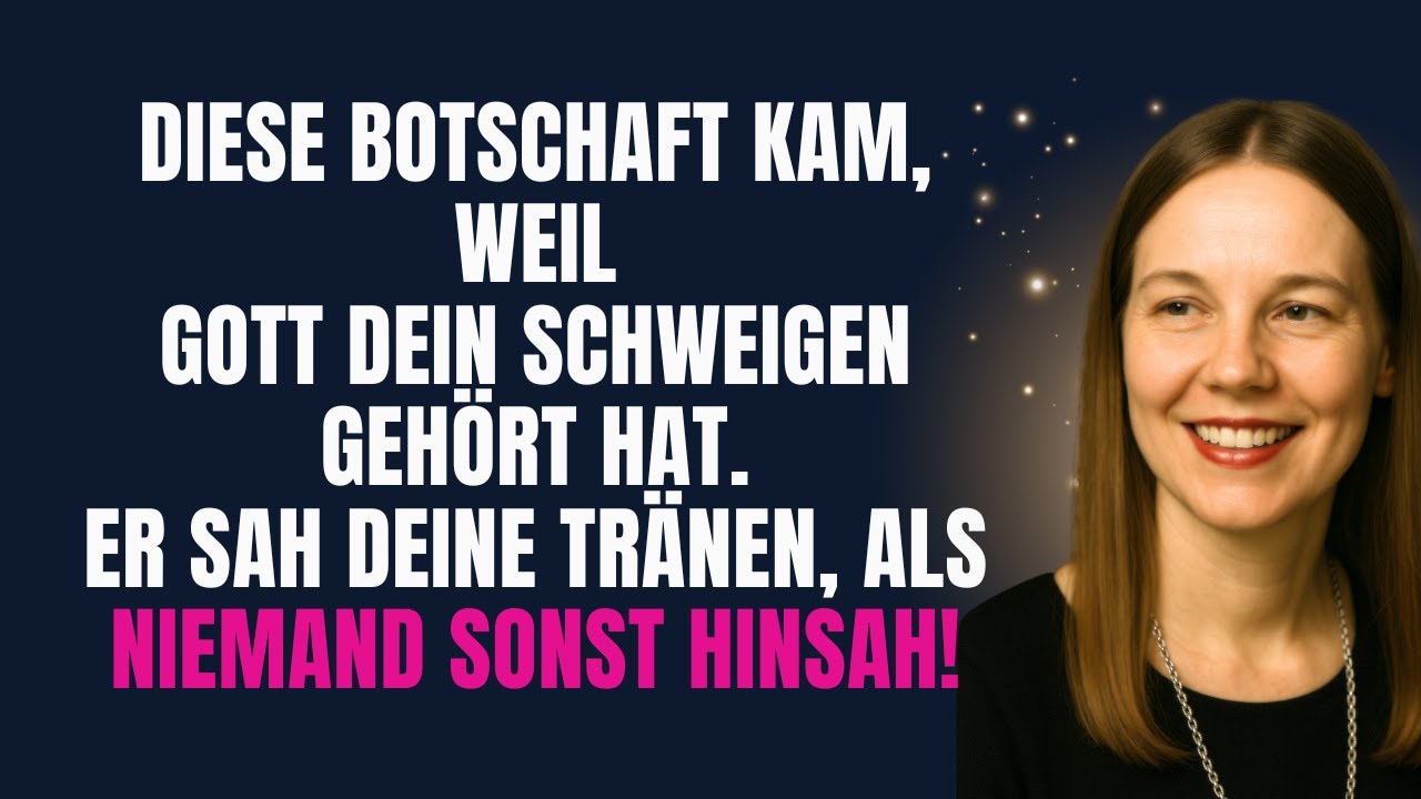 DU BIST FÜR GOTT NICHT UNSICHTBAR : Diese Botschaft Kam, Weil Gott Deine Tränen Gesehen Hat