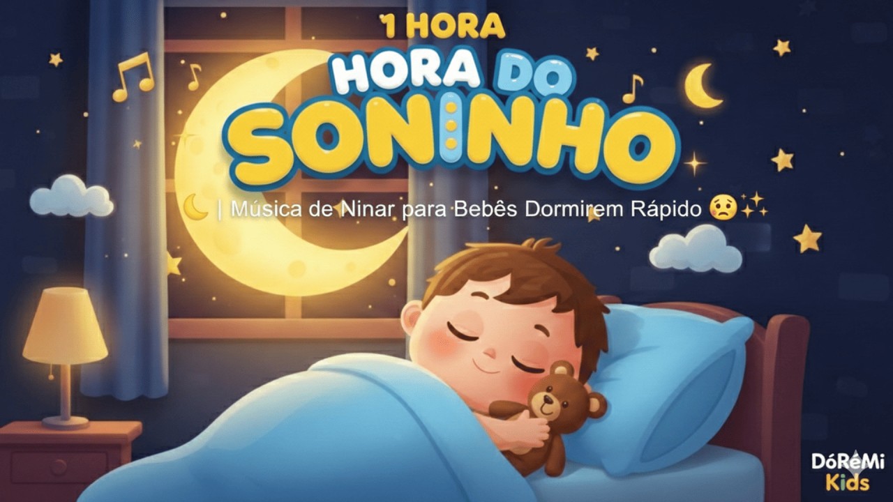 1 HORA Hora do Soninho 🌙 | Música de Ninar para Bebês Dormirem Rápido 😴✨