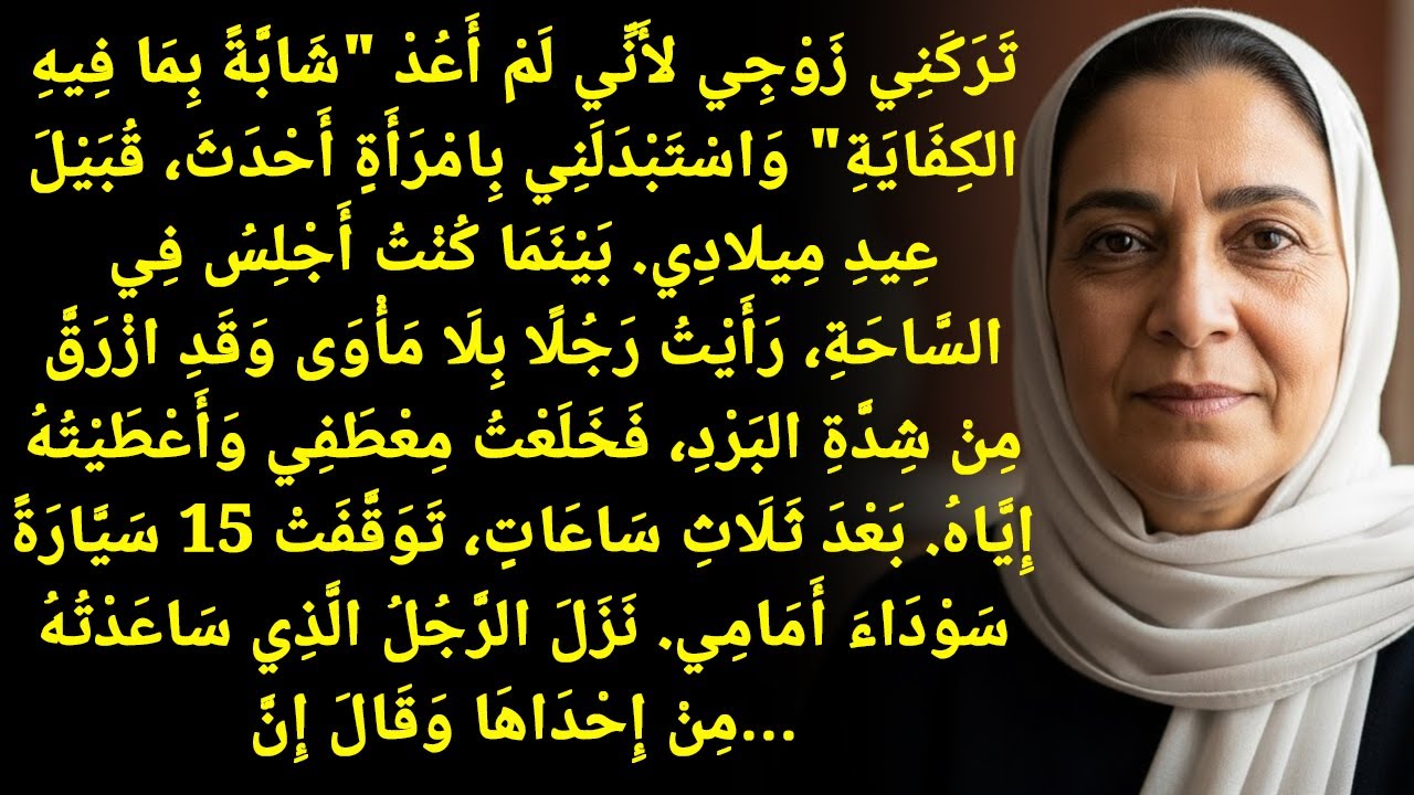 في ساحة متجمدة، أعطيتُ معطفي لغريب... لم أدرِ أنه مليونير...