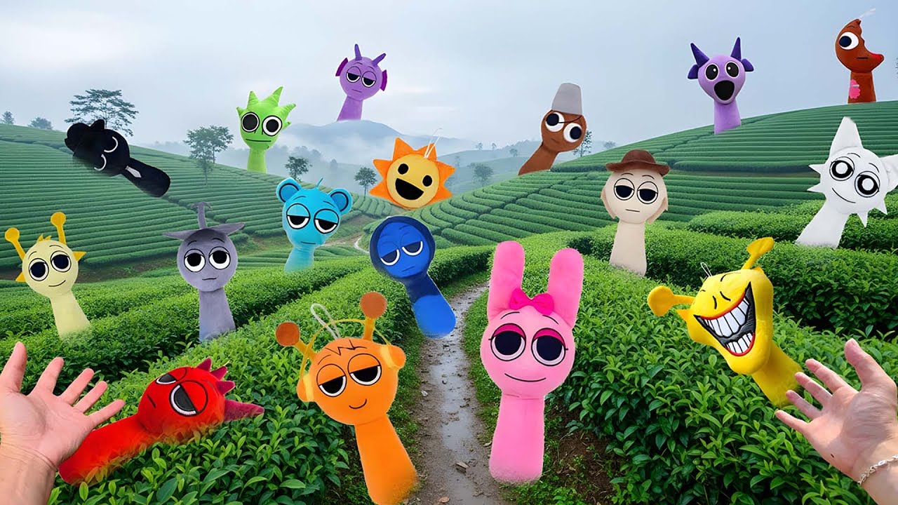 Picking Tea and Suddenly Found a Sprunki Hiding Inside!