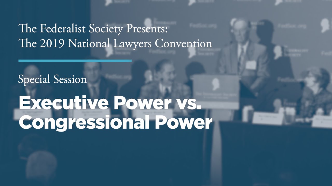 Special Session: Executive Power vs. Congressional Power [2019 National Lawyers Convention]