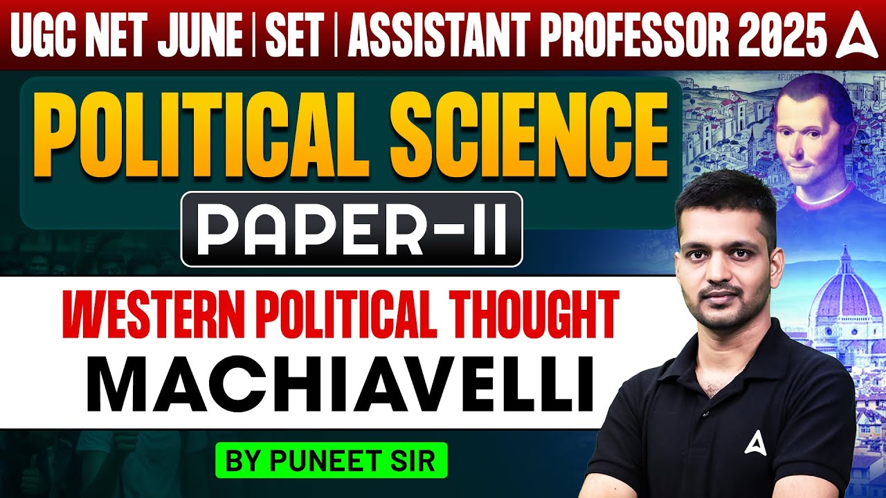 UGC NET/SET Preparation 2025 | Political Science Paper 2 Western Political Thought | By Puneet Sir