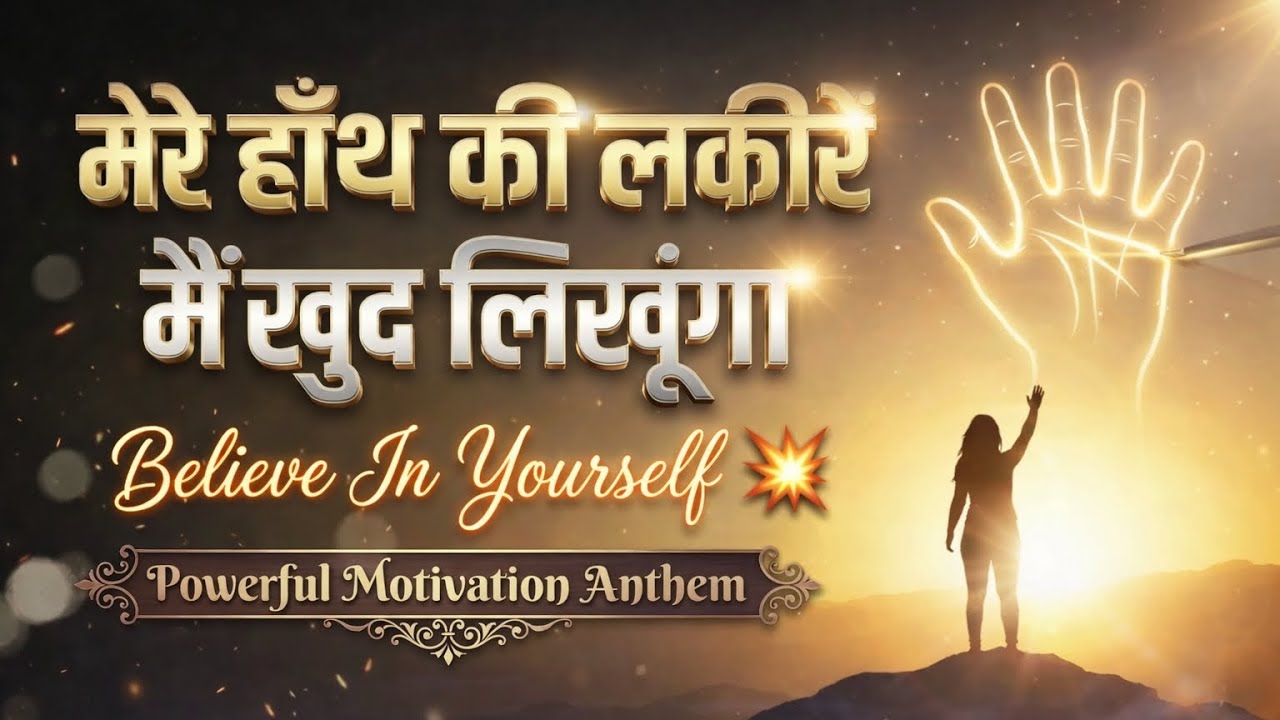 मेरे हाँथ की लकीरें मैं खुद लिखूंगा 💪 | Powerful Motivational Song 2026 | Hindi Inspiration Anthem