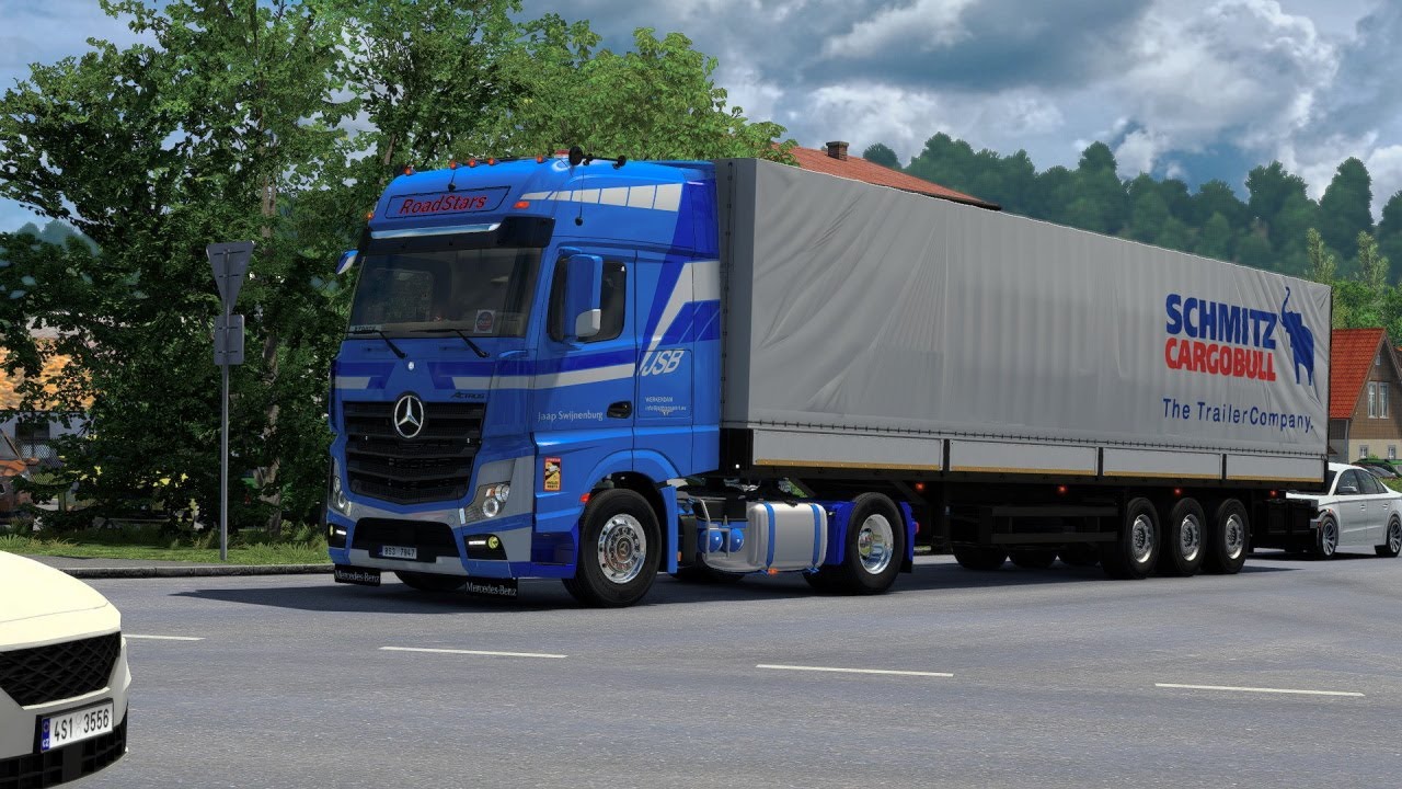 Ets 2 1.54 MB New Actros Dotec - Map Central Bohemia 😉