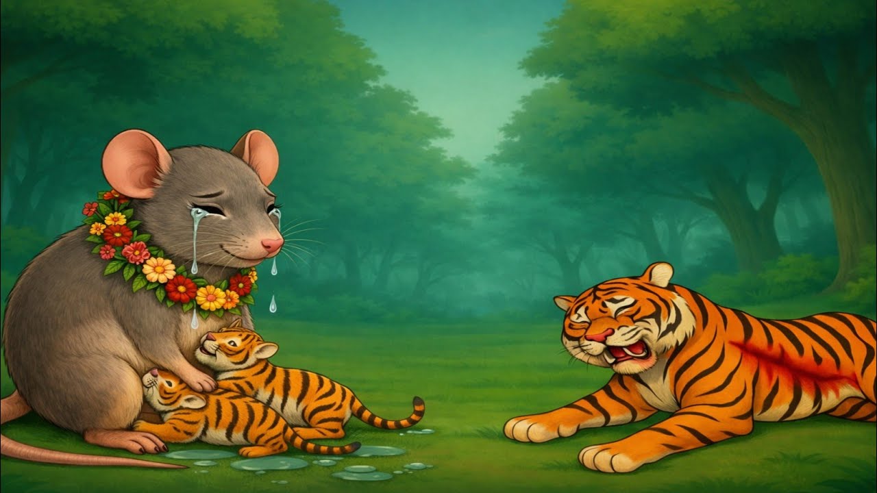 चुहिया ने बाघ के बच्चों को दूध पिलाया 🥹 | Emotional Jungle Story