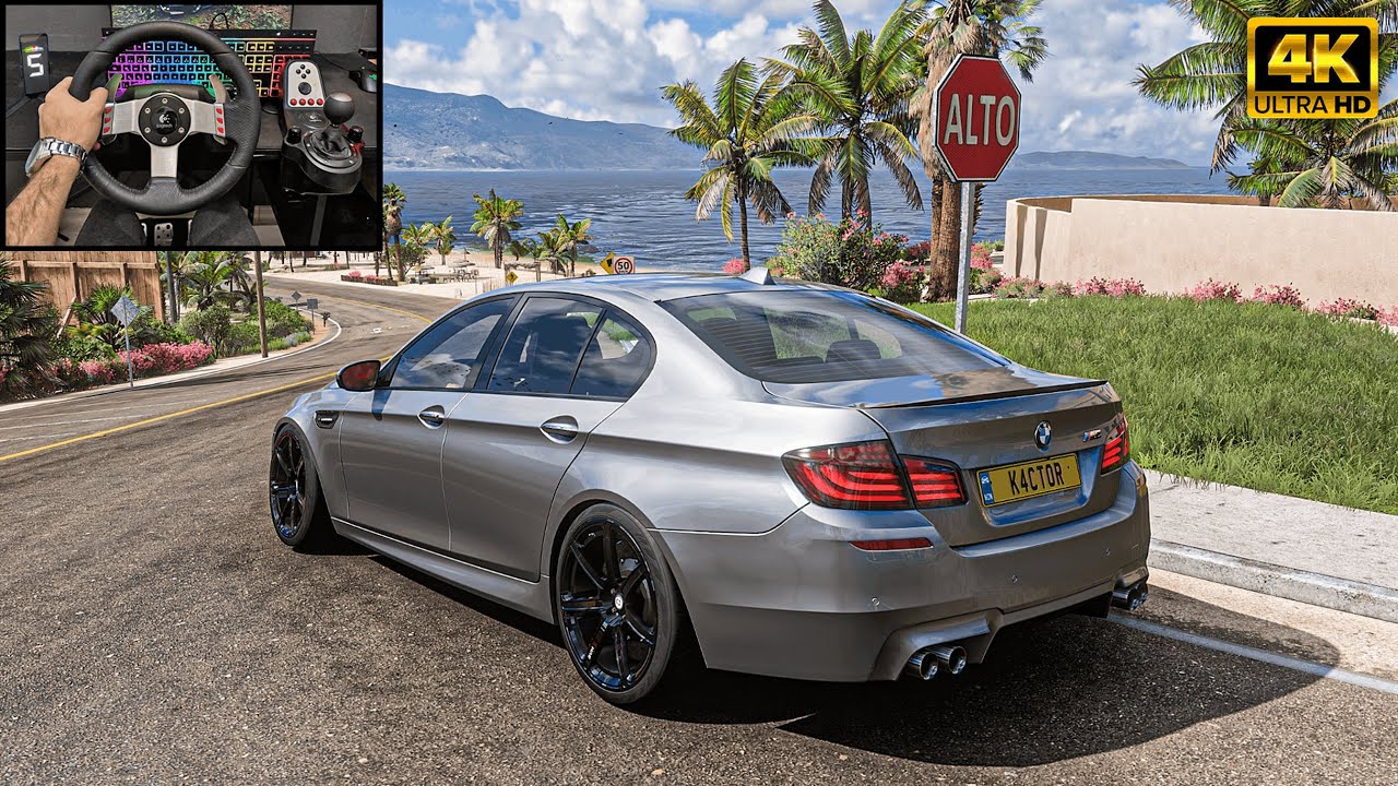 900HP BMW M5 F10 - Forza Horizon 5 l Steering Wheel Gameplay