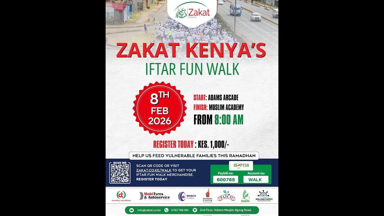 Zakat Kenya Iftar Walk 2026  | JamiaTV Kenya