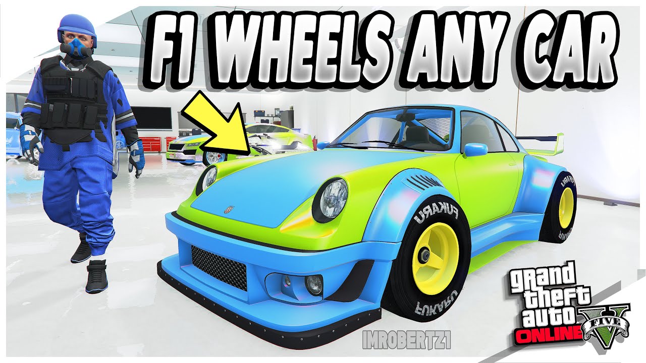 GTA 5 F1 Wheels Car to Car Merge Glitch Benny's Wheels Any Modded Paint Jobs FREE GTA 5 Glitches