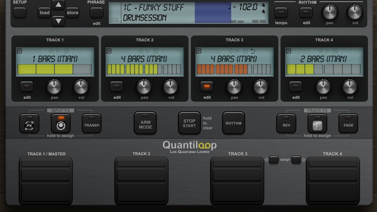 Quantiloop 2 - iOS Live Quantizing Looper App Preview / PROMO