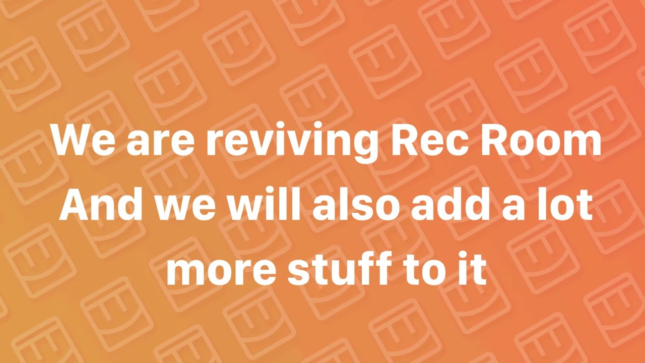 Rec Area: A Rec Room Revival: Coming Sometime this Year