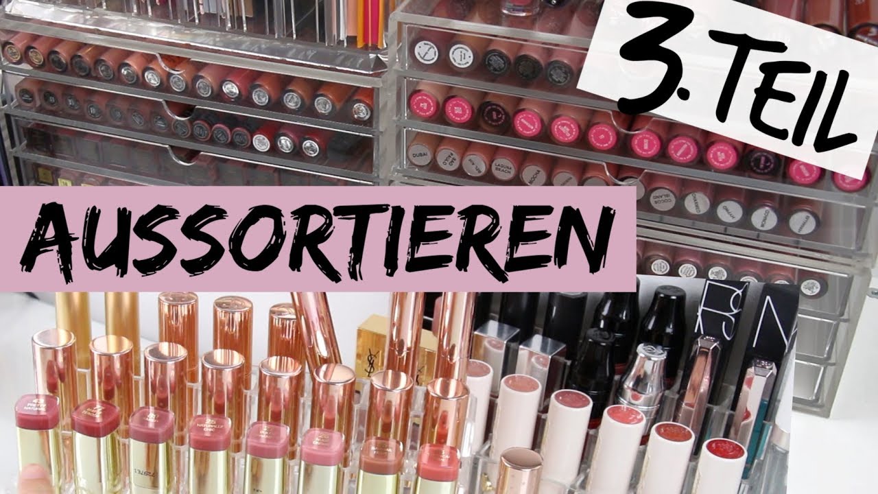 MAKE UP SAMMLUNG DECLUTTER TEIL 3 | Lippenstifte & Liquid Lipsticks aussortieren