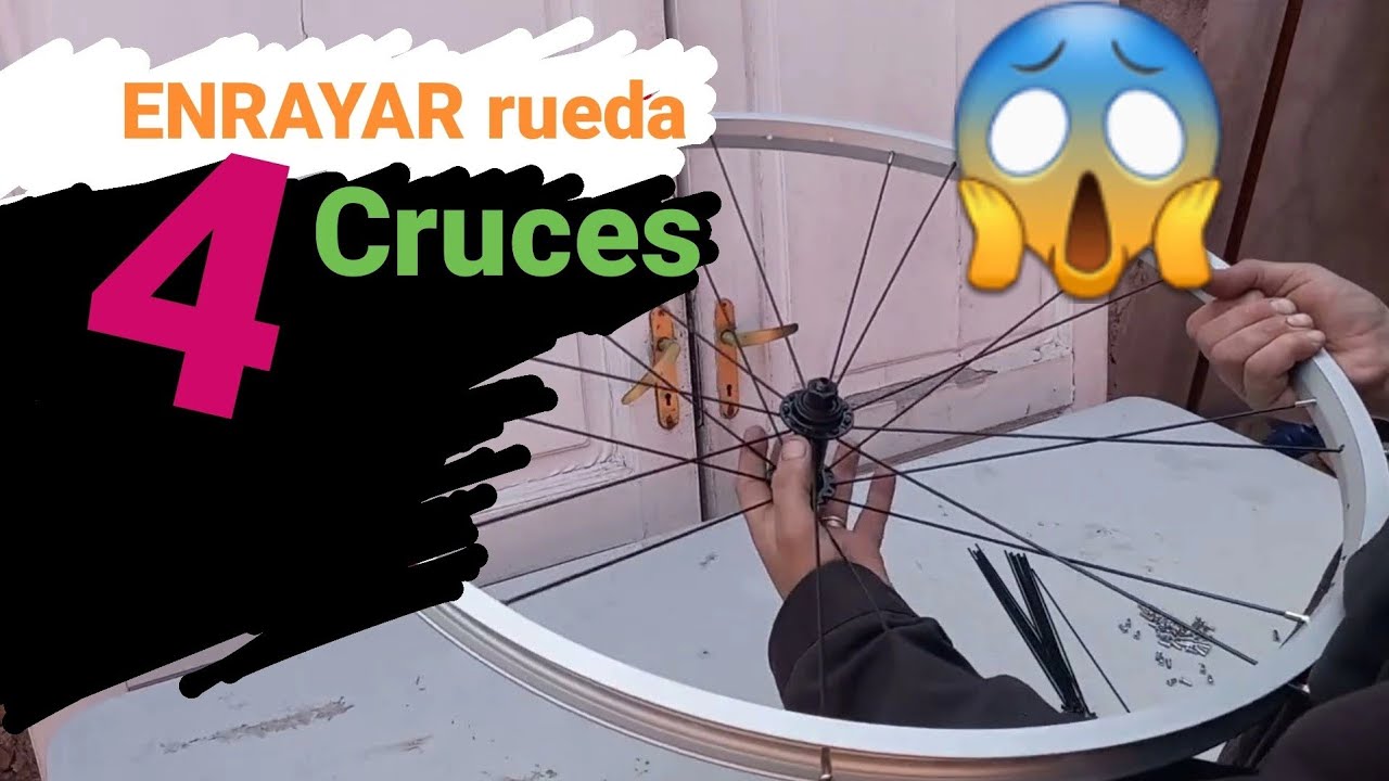🍎👉como ENRAYAR una rueda de BICICLETA para 36 rayos y 4 cruces // poner 36 RADIOS a un rin aro 26👈🍎