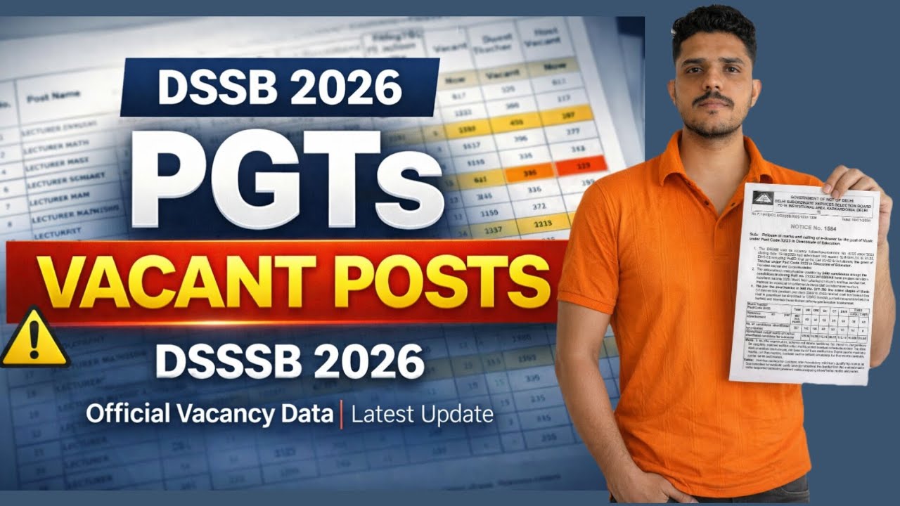 DSSSB Results 2026 |DSSSB PGTs Vacant Posts 🔥 Official Vacancy Data | Big Opportunity  #dsssb