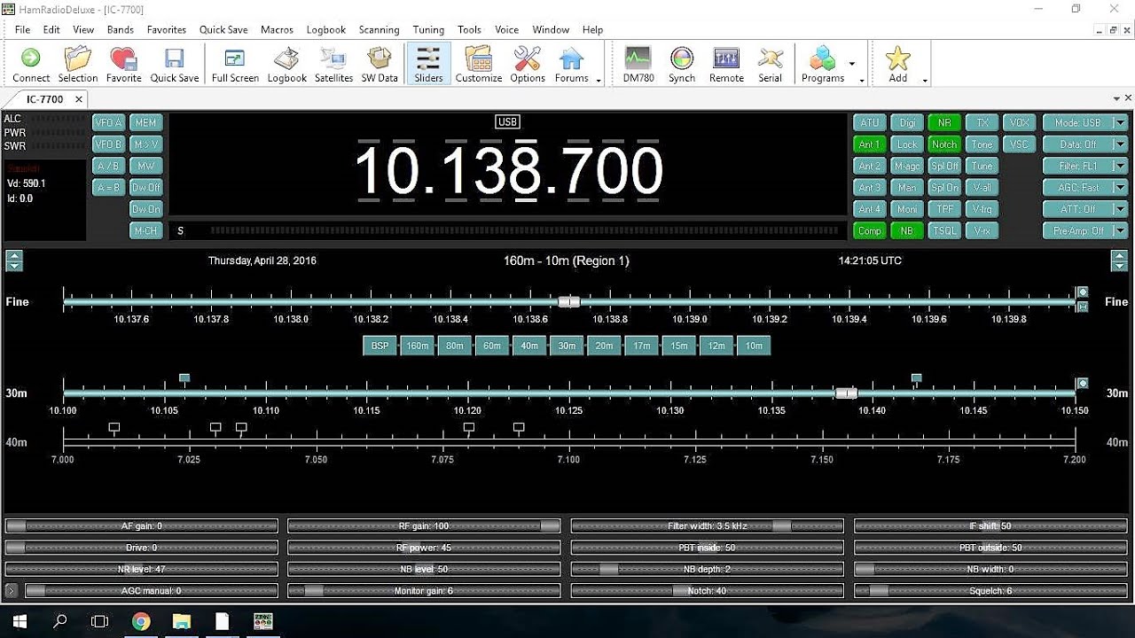 2 Minute Icom 7300 Old Ham Radio Deluxe FREE Version Setup