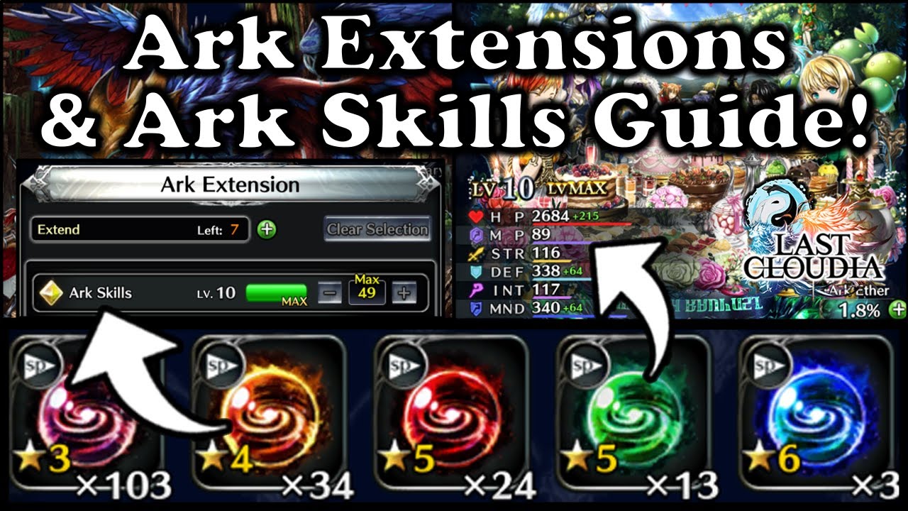 TAKE YOUR ARKS TO THE NEXT LEVEL!! Extensions, Skills, Stardusts Explained! | Last Cloudia