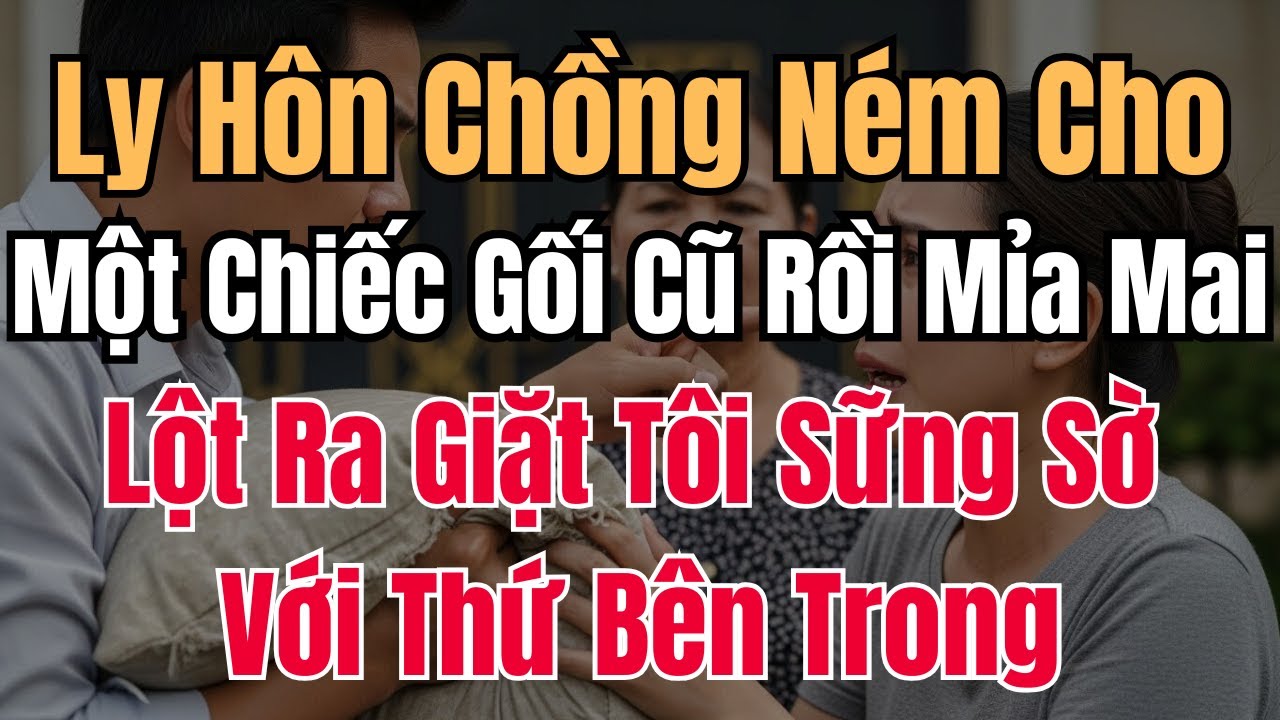 Ly Hôn Trong Tủi Nhục, Chồng Ném Cho Tôi Chiếc Gối Cũ, Lột Ra Giặt Tôi Sững Sờ Với Thứ Bên Trong!