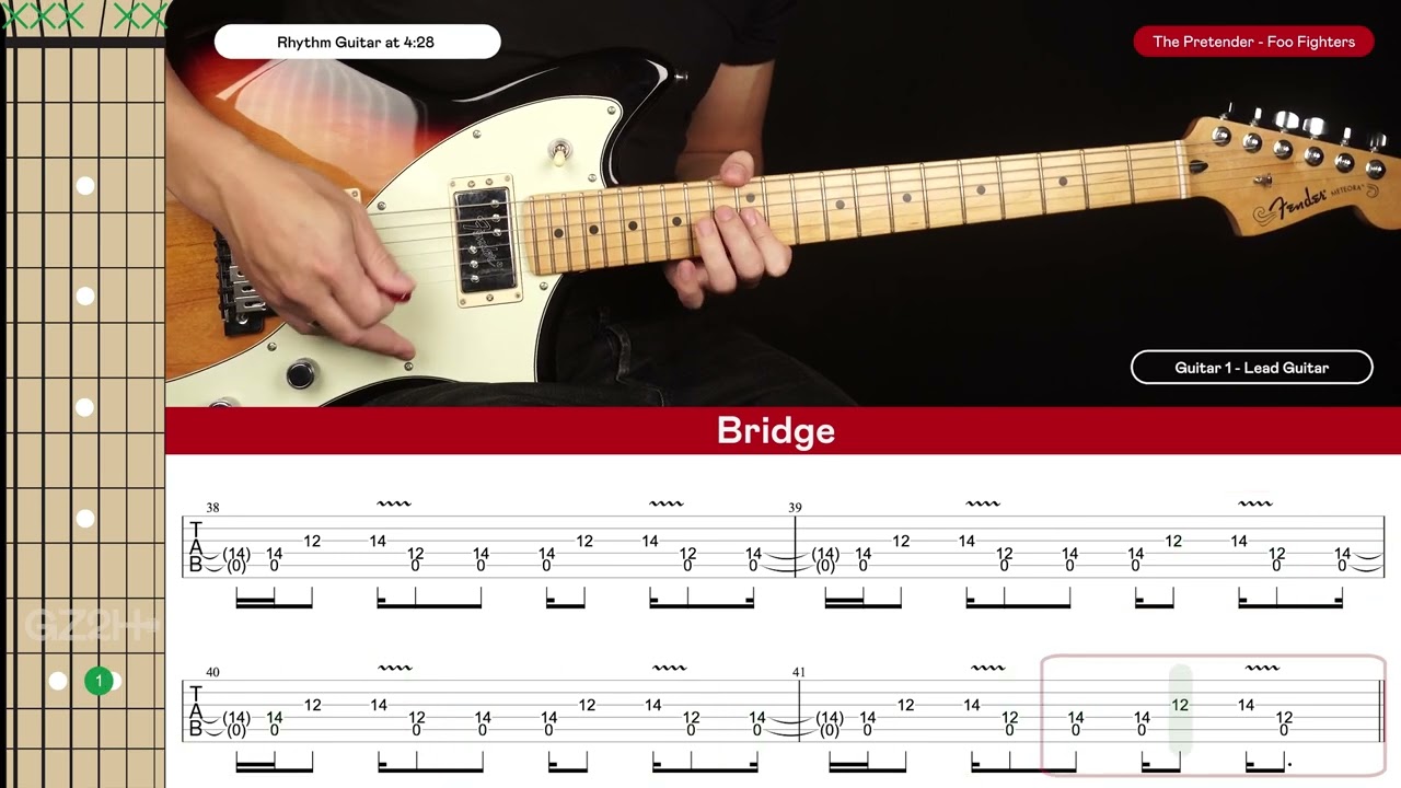 The Pretender Guitar Cover Foo Fighters 🎸|Tabs + Chords|