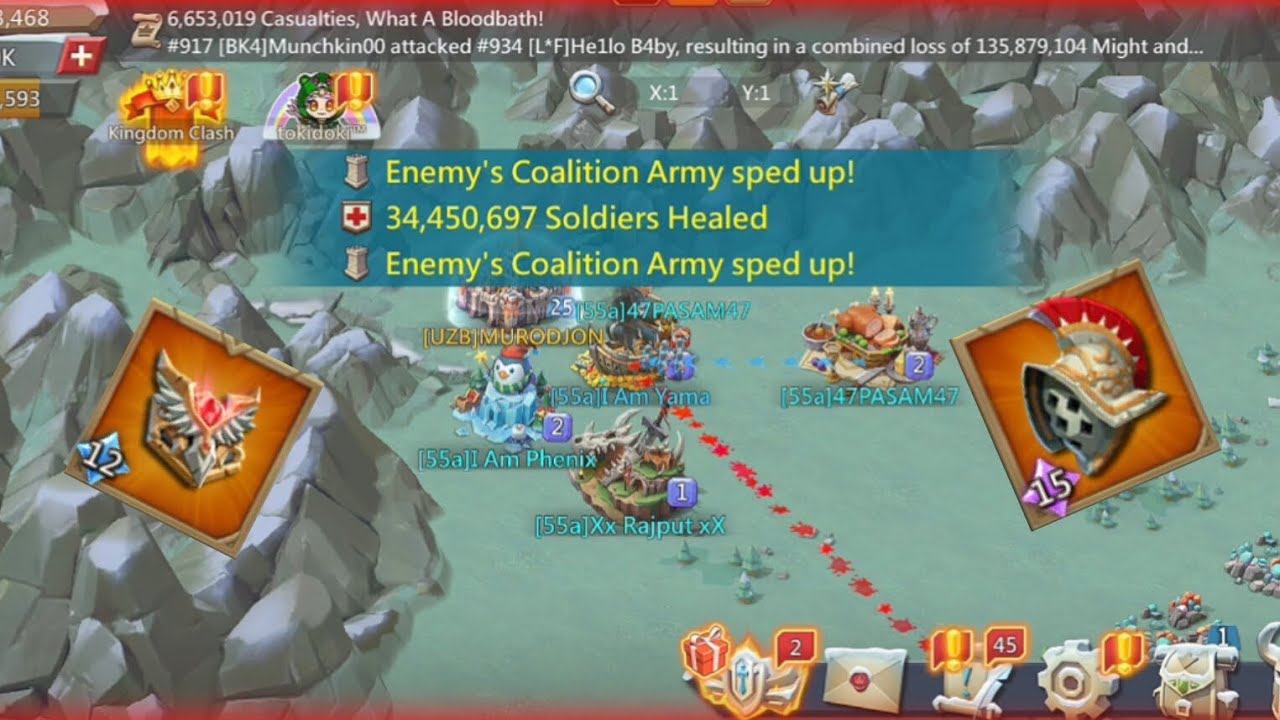 Lords Mobile kvk rally action and 3b guy zero #lordsmobile 