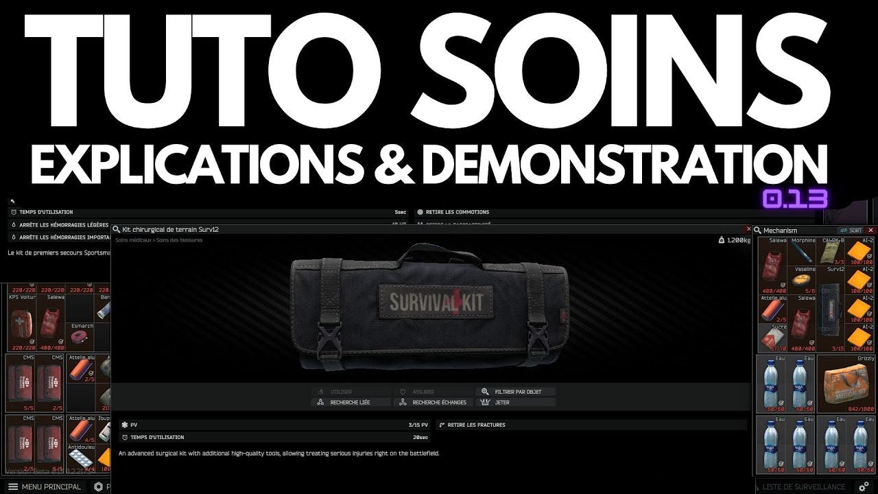 Guide Complet des Soins dans Escape from Tarkov : Survivez et Dominez !
