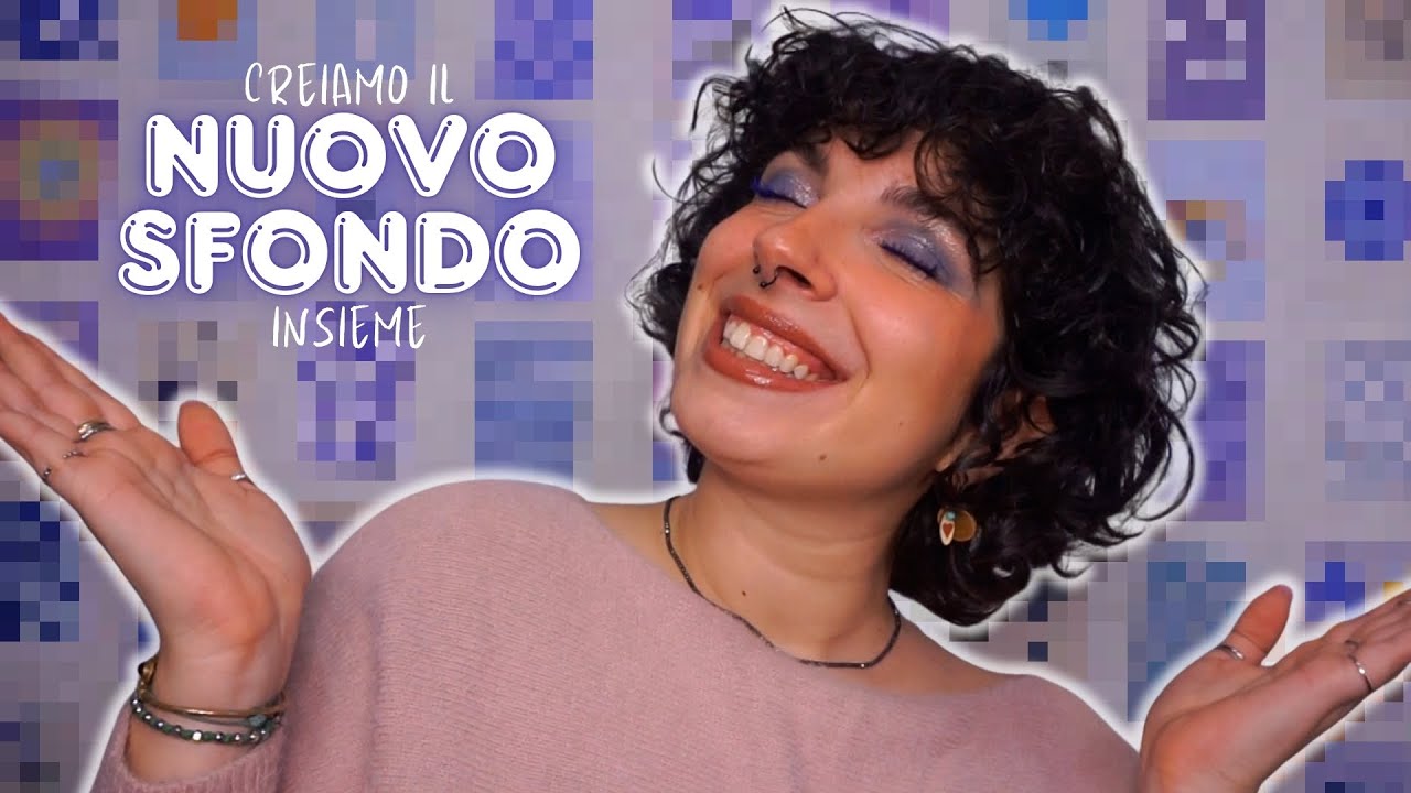 🌸 creiamo un NUOVO SFONDO per i video 👩🏻‍🎨