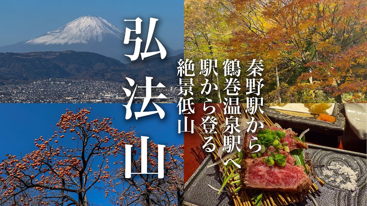 【弘法山　神奈川県】駅から駅へ2時間半、富士山と秦野の街、絶景の低山