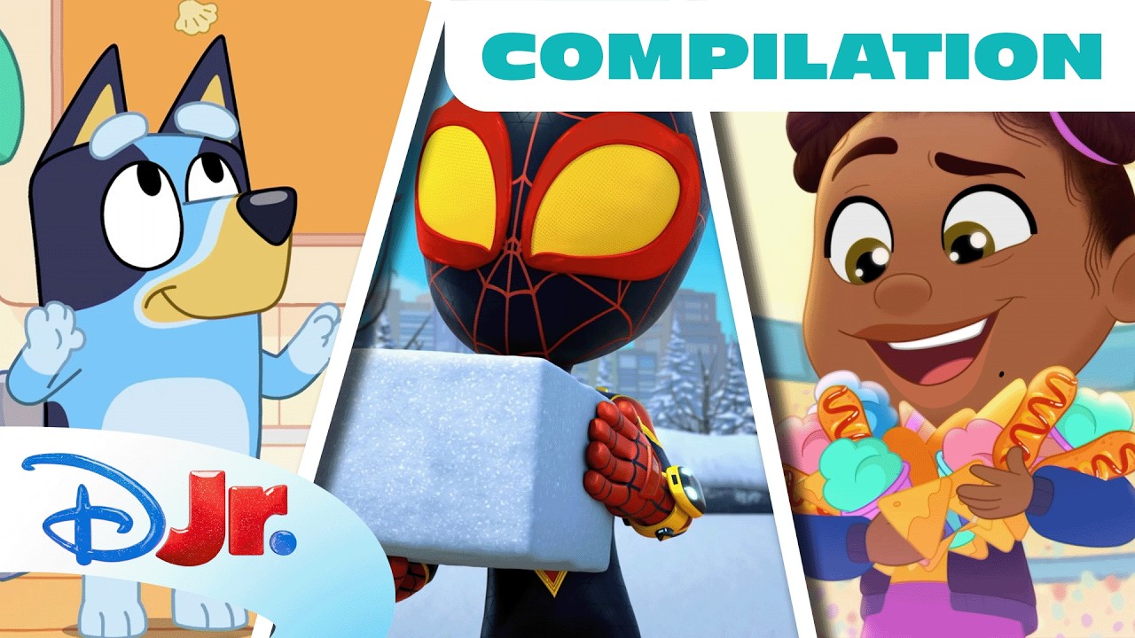 Let&rsquo;s Play Together🏡 | Friendship & Family Compilation ft. Mickey, Bluey, Spidey & More |@disneyjr