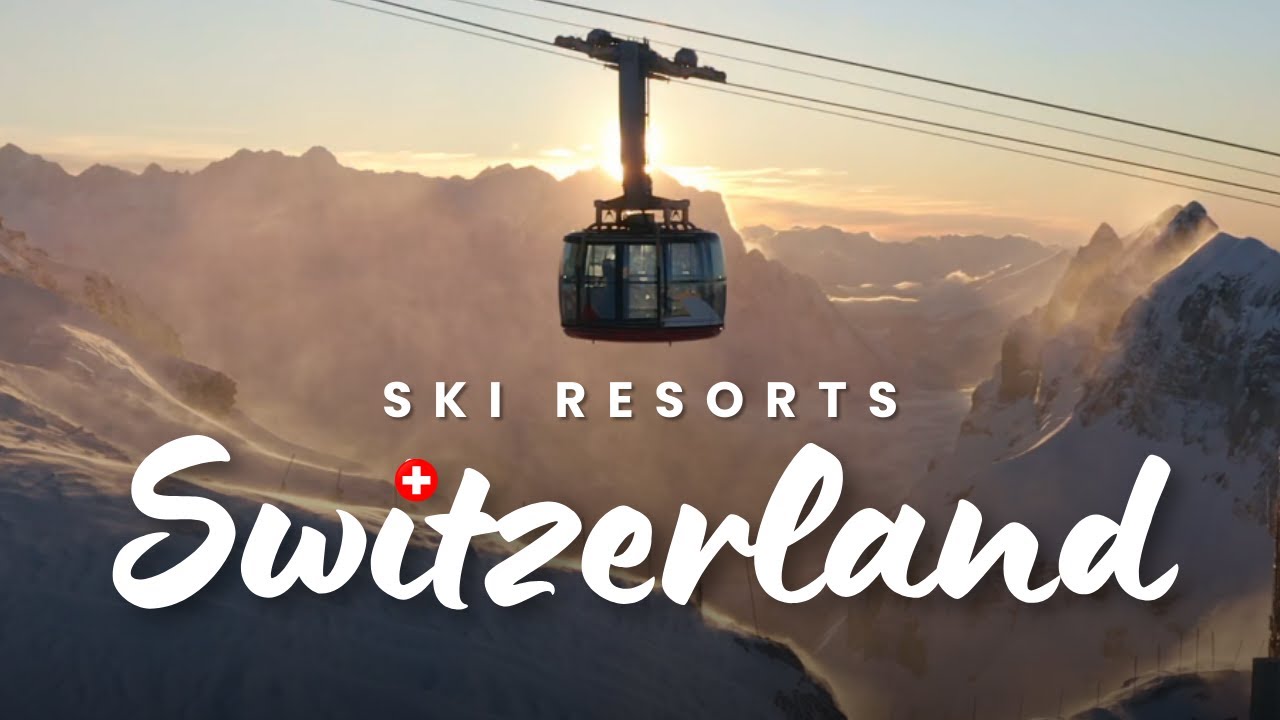 SWITZERLAND SKI RESORTS FROM ABOVE | 4K Drone Video