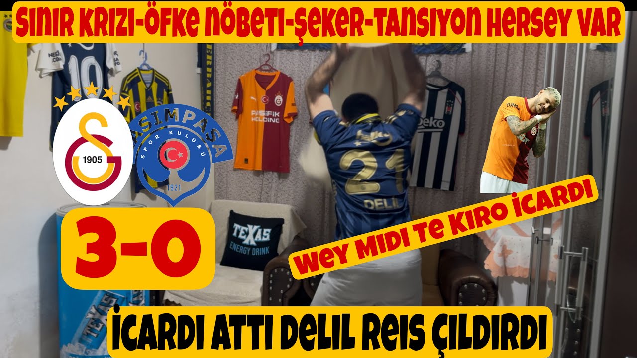 Delil Reis Cinnet Getirdi - Galatasaray 3-0 Kasımpaşa #keşfet #galatasaray #icardi #süperlig #fb 