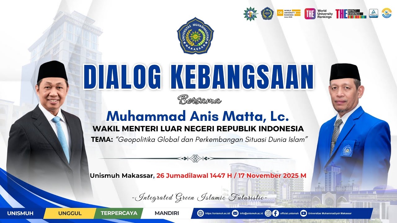 DIALOG KEBANGSAAN: Muhammad Anis Matta, Lc. (Wakil Menteri Luar Negeri Republik Indonesia)