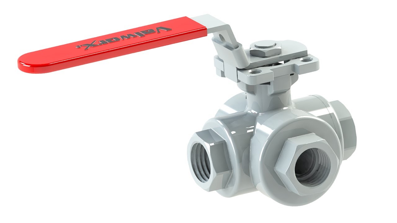 Valworx Stainless 3-way L-Port Ball Valves