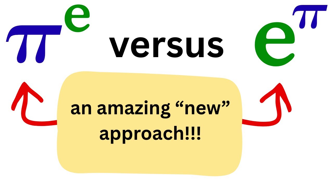 e^pi versus pi^e -- the classic math youtube problem revisited