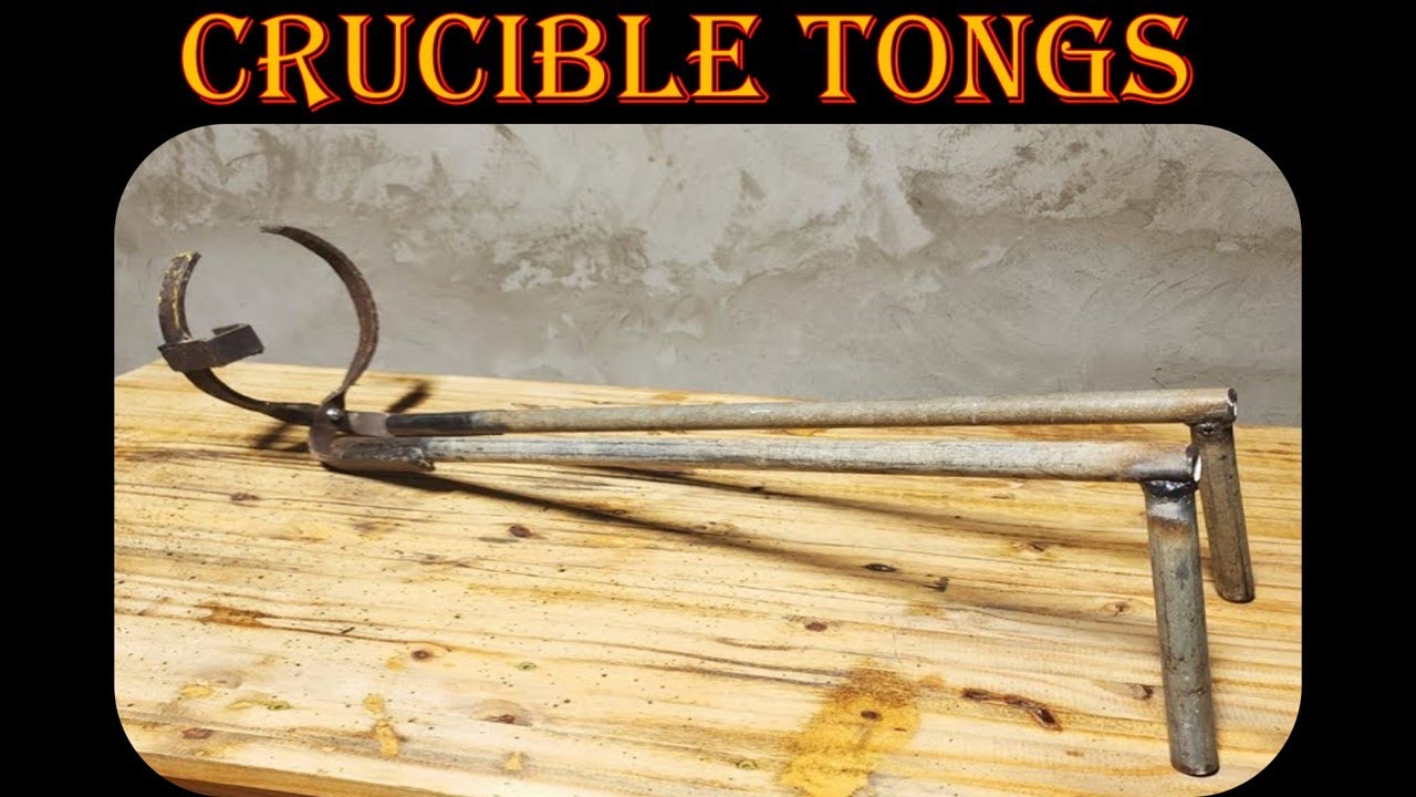 DIY Crucible Tongs for Metal Melting Hobby - 2 in 1 Lifting & Pouring