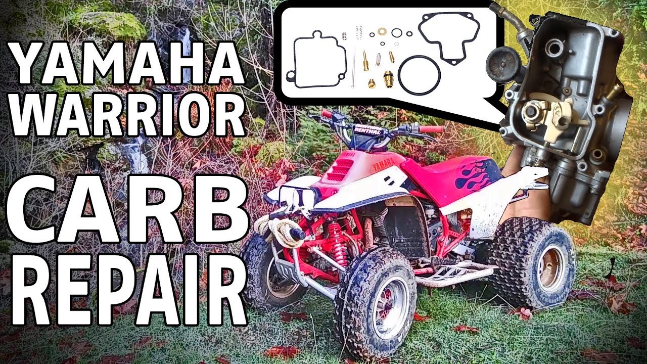 YAMAHA WARRIOR ATV CARB CLEAN, REPAIR AND REBUILD - CARBURETOR FUEL SYSTEM TUNE UP