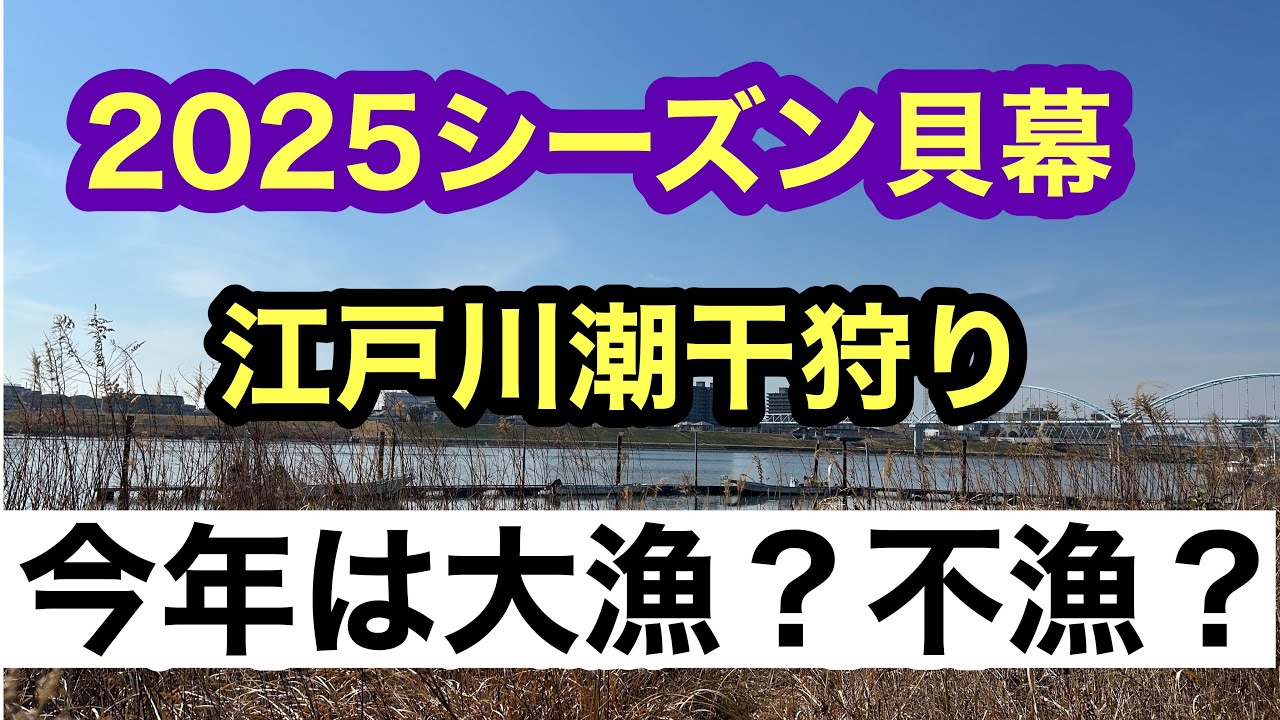 2025.3/1江戸川放水路で潮干狩りしました！