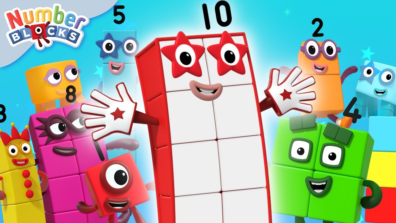 Problemas matemáticos simples | Aprender a contar | Numberblocks en Español