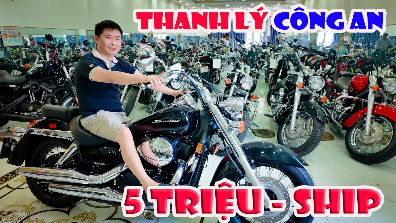 THANH LÝ MOTOR CÔNG AN CB250 SHADOW 750 Z800 CB650R CBR250 R15V3 LA250 REBEL 250 SỐC 5 TRIỆU XE MÁY