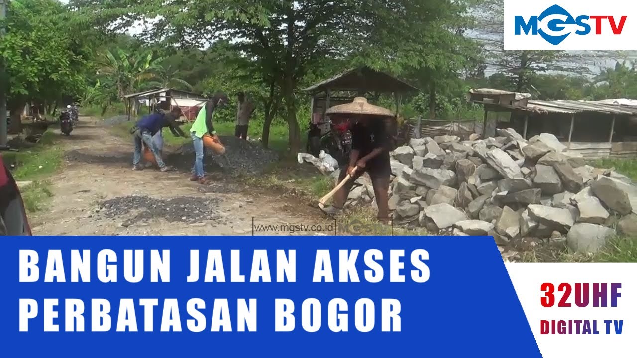 PEMERINTAH DESA TENJO BANGUN AKSES JALAN LINGKUNGAN DI PERBATASAN BOGOR