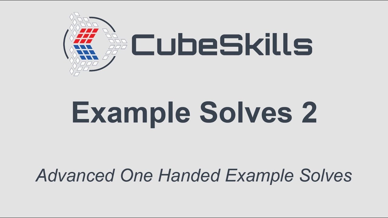 3x3 OH Advanced Example Solves [2]