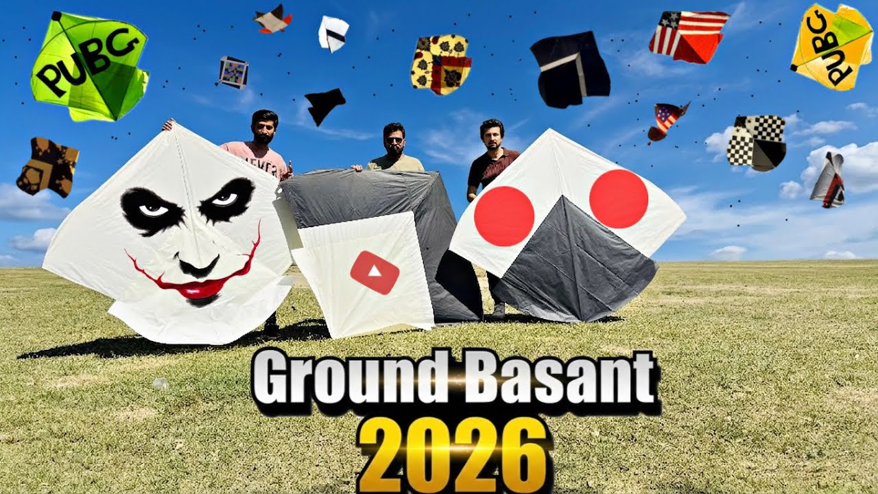 Basant 2026 In Sawabi Kund Park 🤩 | Ground Basant || Flying Big Kites !