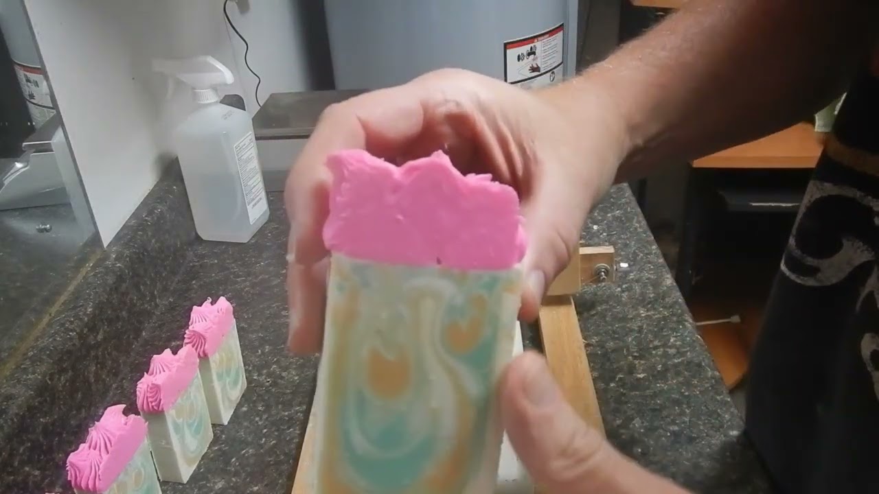 Two soaps:  Champagne and Lemon Verbena