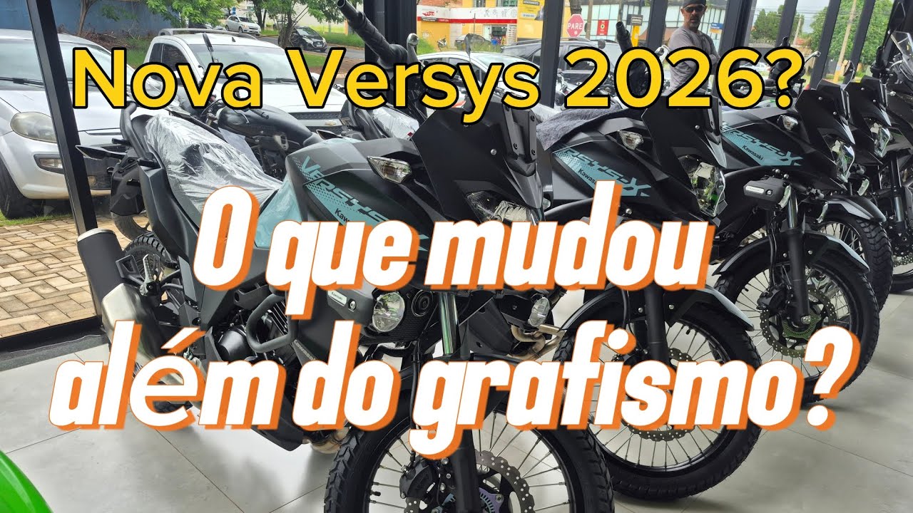 Nova Versys 2026 com nova cor, grafismo e banco 