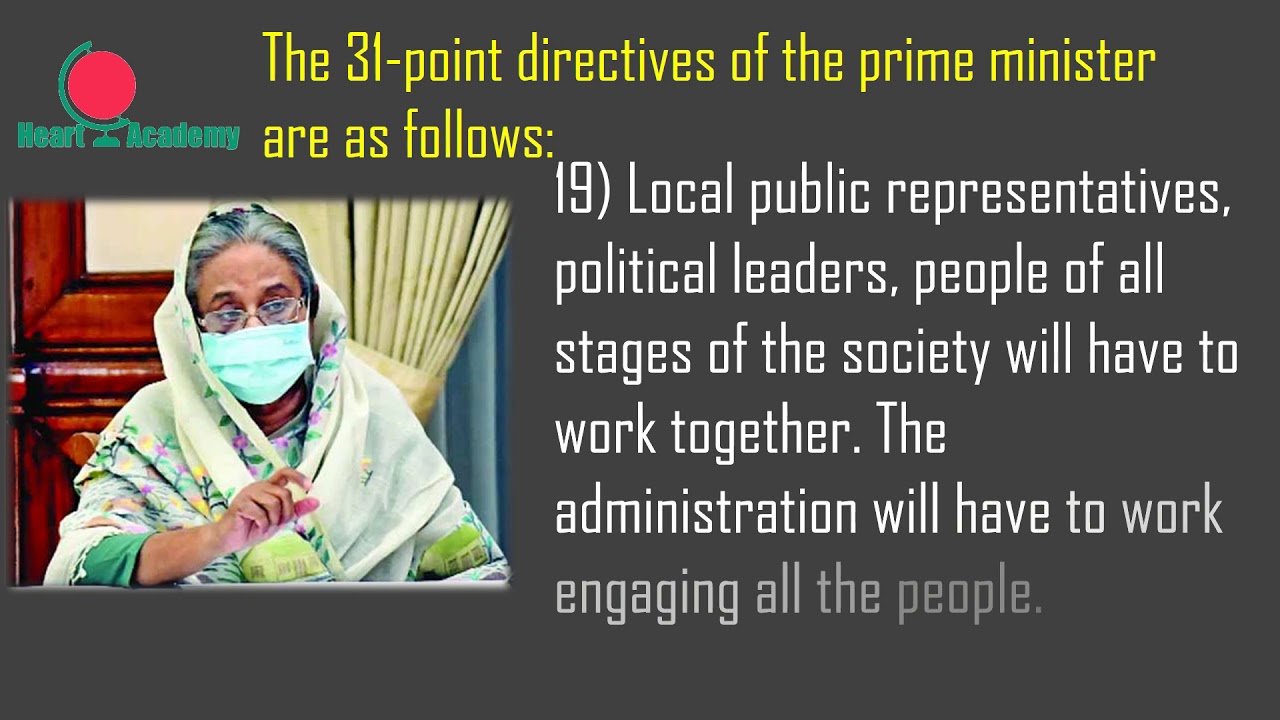 Covid-19/Prime Minister Directives