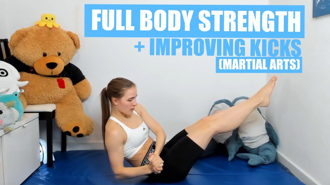 Full Body Strength & Kicks - Home Workout :D