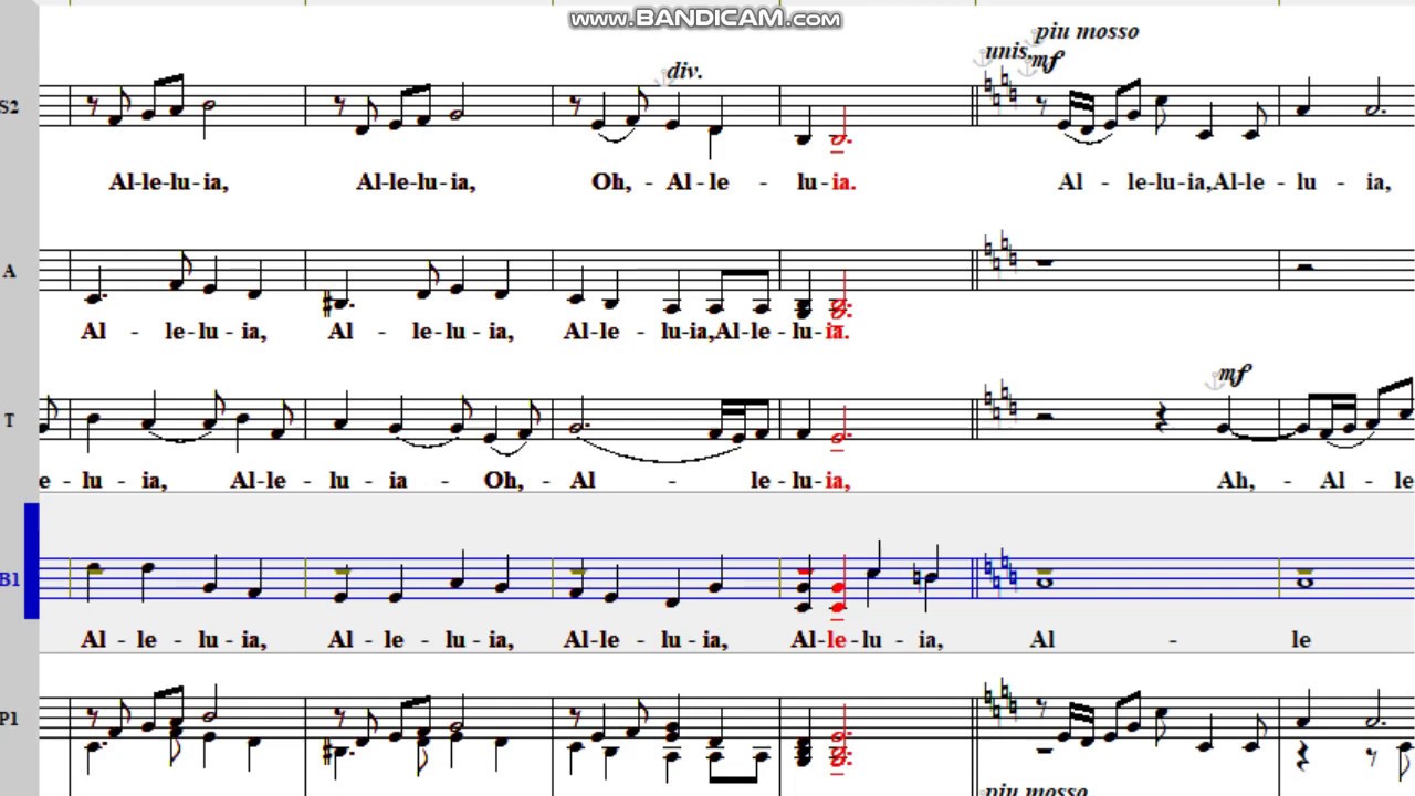 Alleluia (Ralph Manuel) Bass
